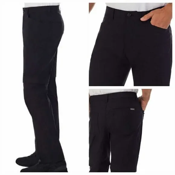 🔹️NWT Eddie Bauer Black Storm Repel UPF 50+ Convertible Pant Men's 34x30